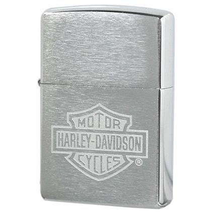 ZiPPO Harley Davidson Logo Brushed Chrome