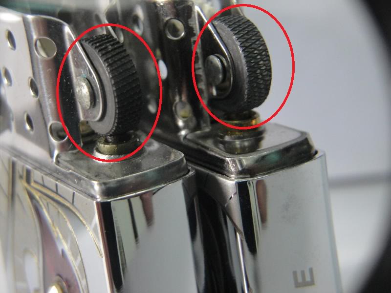Sự khác biệt trong thiết kế bánh xe đẩy lửa giữa ZiPPO real và ZiPPO fake